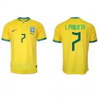Camisa de time de futebol Brasil Lucas Paqueta #7 Replicas 1º Equipamento Mundo 2022 Manga Curta